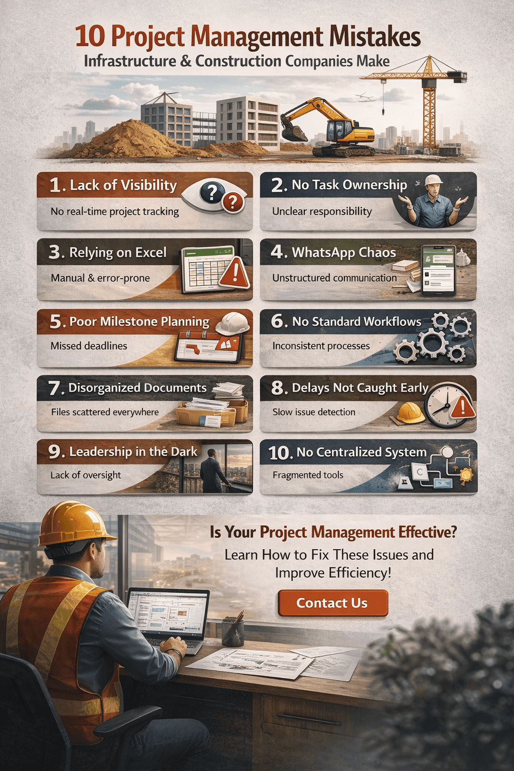 Project Management Mistakes Infrastructure & Construction Companies Make
